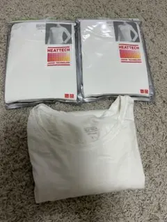 新品未使用　ユニクロ　ヒートテック　ホワイトL 3枚セット