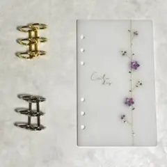 ✨yucoo様専用✨A6 アクリルレジンバインダー　リング付き　韓国　貯金