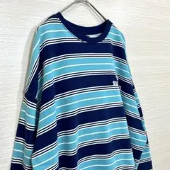 ロデオクラウンズ ボーダー ロゴ刺繡 スウェット Mサイズのサムネイル