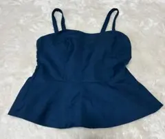 GU ネイビー フリルビスチェ Mサイズ