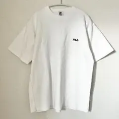 FILA フィラ　Tシャツ カットソー　トップス　半袖 白　ホワイト　L タオルのサムネイル