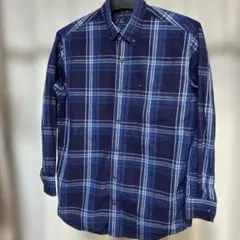 TOMMY HILFIGER チェック柄長袖シャツ ブルー系 Sサイズのサムネイル