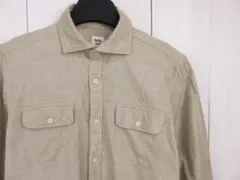 【値下げ】ブリッラペルイルグスト　春秋冬　長袖シャツ　ウール配合　アイボリー　Ｍのサムネイル