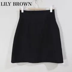 LILY BROWN リリーブラウン Aライン ブラックミニスカート Sのサムネイル