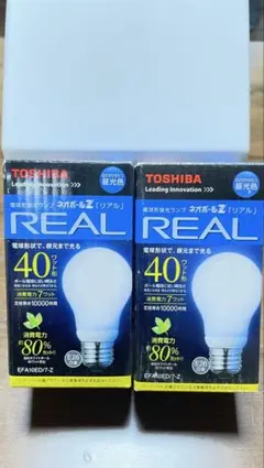 TOSHIBA ネオボールZリアル E26口金 2個入り - メルカリ