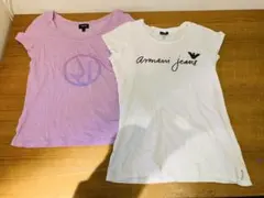k0312-12★Armani Jeans 半袖Tシャツ 2点セット