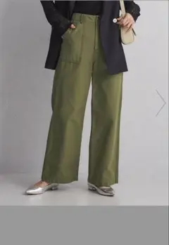 ベイカーパンツ ユナイテッドアローズ グリーンレーベル オリーブ Sサイズ