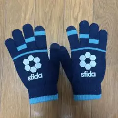 sfida キッズ ニットグローブ 手袋 ネイビー