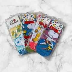 【新品】PEANUTS スヌーピー ソックス 4足セットのサムネイル