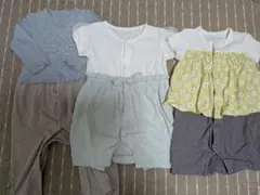 GU　ジーユーベビー　ロンパース　カバーオールセット　ユニクロ
