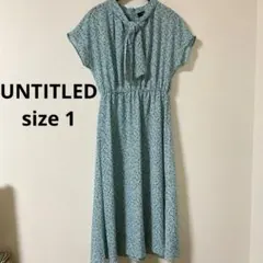 DRESSTERIOR フラワープリント フレンチスリーブワンピース Sサイズ