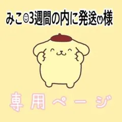 みこ‪︎︎︎︎☺︎3週間の内に発送ෆ‪‪様専用ページ