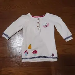 刺繍デザイン ホワイトワンピース