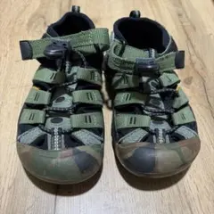 KEEN キッズサンダル オリーブグリーン 18cm