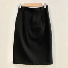 アクアガール ブラック ひざ丈 タイトスカート 34 Sサイズ 黒 手洗い可のサムネイル