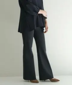 Ballsey ボールジィ ミラノリブ セミフレアパンツ フレア ワイド