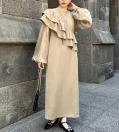 CAPRICIEUX LEMAGE 3SETアシメフリルワンピース　オケージョン