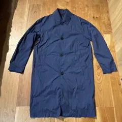 nano universe ナイロンステンカラーコート ネイビー　Ｓサイズ