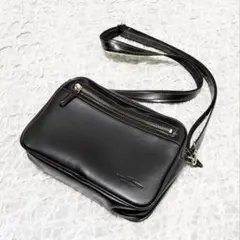 POLO CLUB ポロクラブ ショルダーバッグ チェック ブラック 日本製