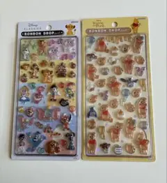 ボンボンドロップシール ディズニー　キャラクター　シールセット