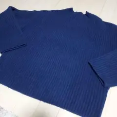 UNIQLOニットセーター/トップス長袖ネイビー