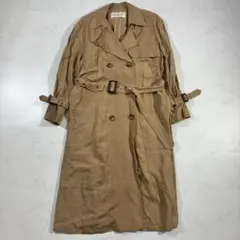 Ray BEAMS トレンチコート 麻混 ロング 茶系 M相当（E425）のサムネイル