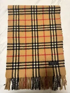 美品　BURBERRY ノバチェック柄 マフラー 100%ラムウール