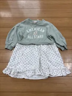 petit main ドット柄ワンピース 90cm