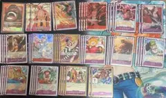 格安スリーブ付き！赤紫ロジャーデッキ　ロジャーパラレル　まとめ売り　引退品
