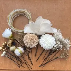 成人式、前撮り、卒業式、入学式髪飾り ヘアアクセサリーセット