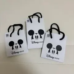 Disney store ミッキーマウス ショップ袋 3枚セット