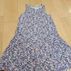 H&M 花柄 ノースリーブワンピース 11-12歳