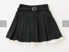 る*か様 NICE CLAUP レイヤード プリーツミニスカート ブラック Sサ