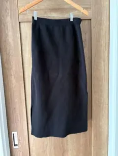 UNIQLO ウォッシャブルストレッチミラノリブタイトスカート ブラック M