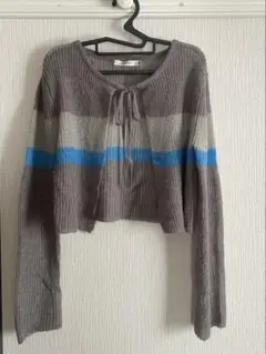 MOUSSY クロップドニットカーディガン