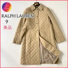 美品✨RALPH LAURENラルフローレン　キルティングロングコート　ベージュ