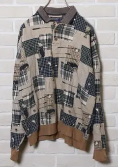 アメリカヴィンテージ 襟付き スウェットL