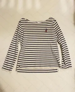 ミッキーマウス　ベルメゾン　ストライプ長袖　Mサイズ