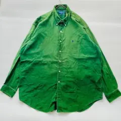 Ralph Lauren 長袖シャツ ビッグシルエット XXLサイズ グリーン
