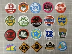マリオカートワールドキャラマグネッツ　ステッカーのみ　20種セット①