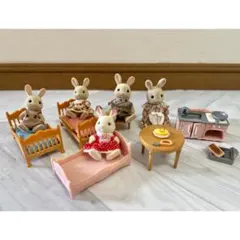 【4/15まで値下げ】シルバニアファミリー 人形と家具セット