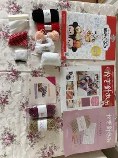 「ディズニー ツムツム 編みぐるみキット」と「かぎ針編みキット」2点セット