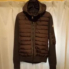 極美品　MONCLER モンクレール ニット切替 ダウンパーカー　ハイブリッド