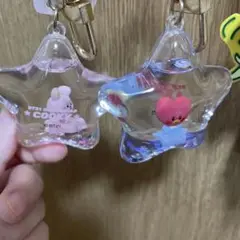 BT21 星型アクリルキーホルダー 2個セット