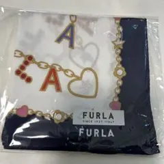 【新品未使用】FURLA チェーンデザイン ハンカチ