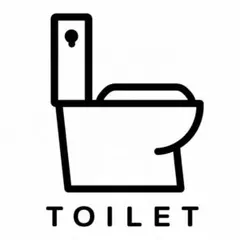 화장실 화장실 문 벽 스티커