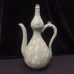中国美術 刻花模様 磁州窯 瓶 高42cm(P138) - メルカリ