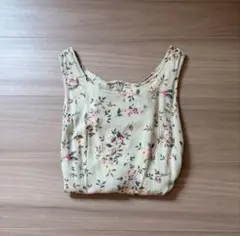 花柄　ノースリーブ　vintage topsのサムネイル