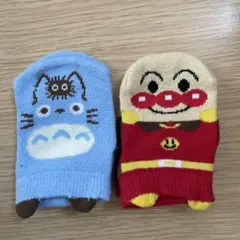 トトロとアンパンマン ベビー靴下セット 9-12ヶ月
