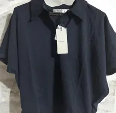 【MOUSSY】SHEER LOOSE ポロTシャツ　カットソー　トップス　美品のサムネイル